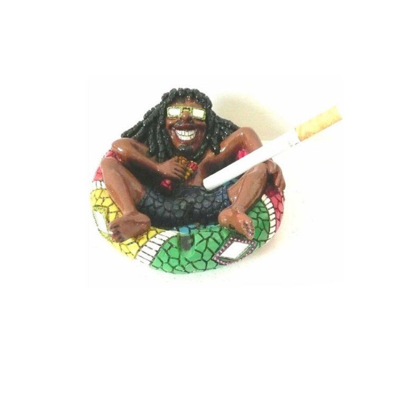 Funny Polystone Novelty Jamaica Rasta Ashtray