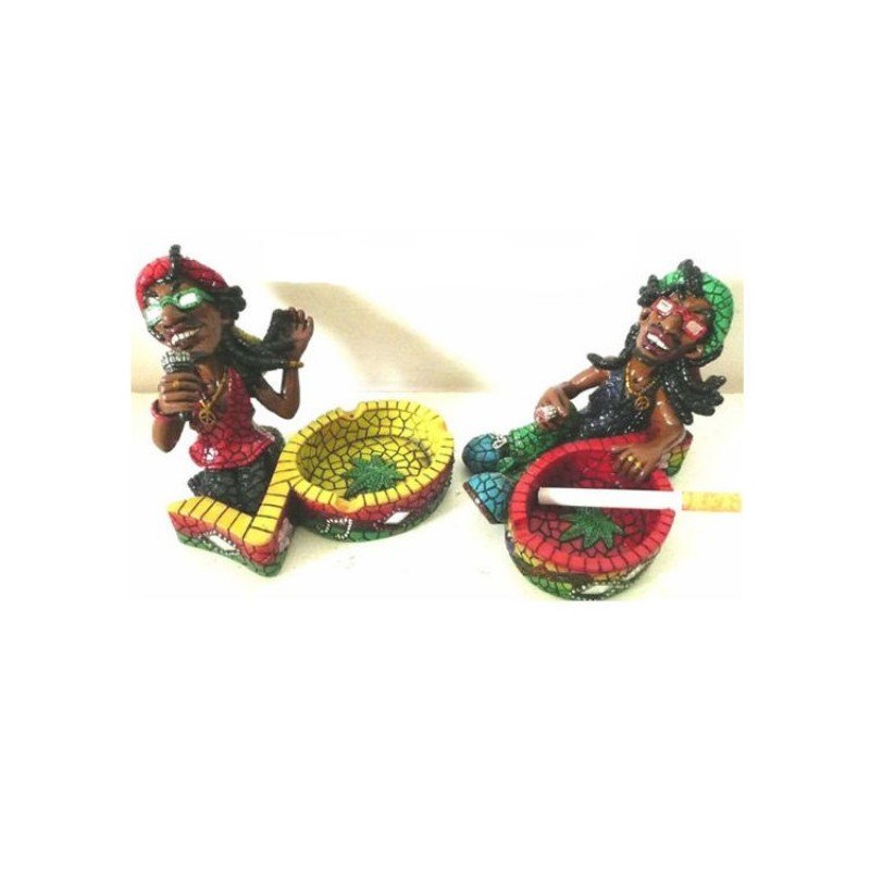 Mosaic Rasta Fancy Personalized Resin Beach Ashtray for Home Decoration