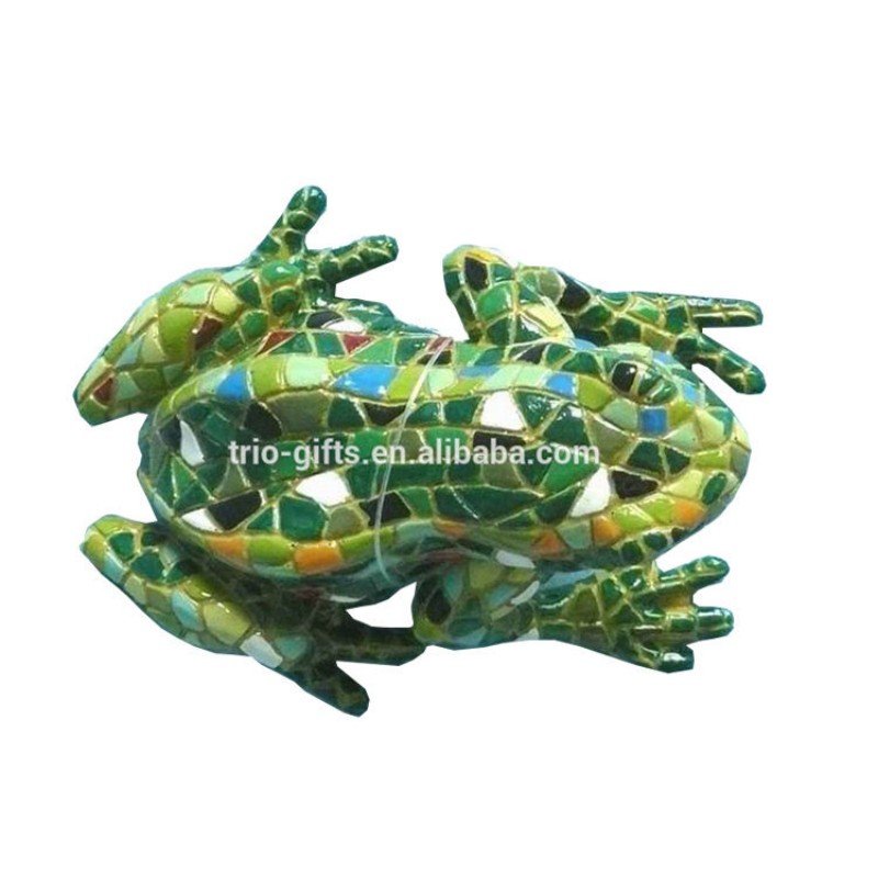 Wholesale Resin Craft Mosaic Frog Figurine