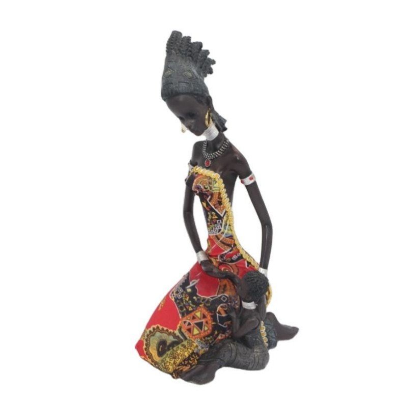 Contemporary Home Decor African Statue Great Price for Hotels Packaged in Box