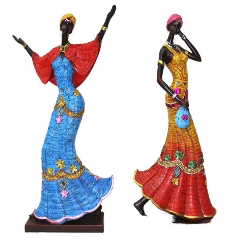Egyptian Polyresin Women Statue 3D Crafted Indoor Home Decoration Artificial Style Resin Figurine Model